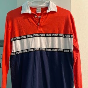 VS PINK button up long sleeve